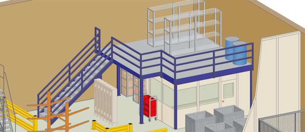 Warehouse Steel Mezzanine Systems